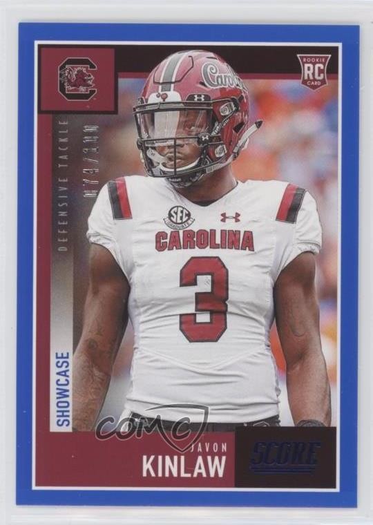 Javon Kinlaw Panini Score #342 Showcase