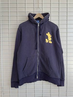 Beams Heart x Wall Disney Zip Hoodie Herren Größe L Mickey Mouse Full Zip Pul...