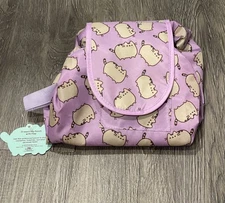 Pusheen Cat Drawstring Pouch Bag Purple Exclusive Box Edition New With Tags