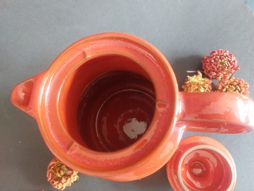 Melitta Kopenhagen Ceracron - große Kaffeekanne - rotes 70er Geschirr - Bild 8 von 12