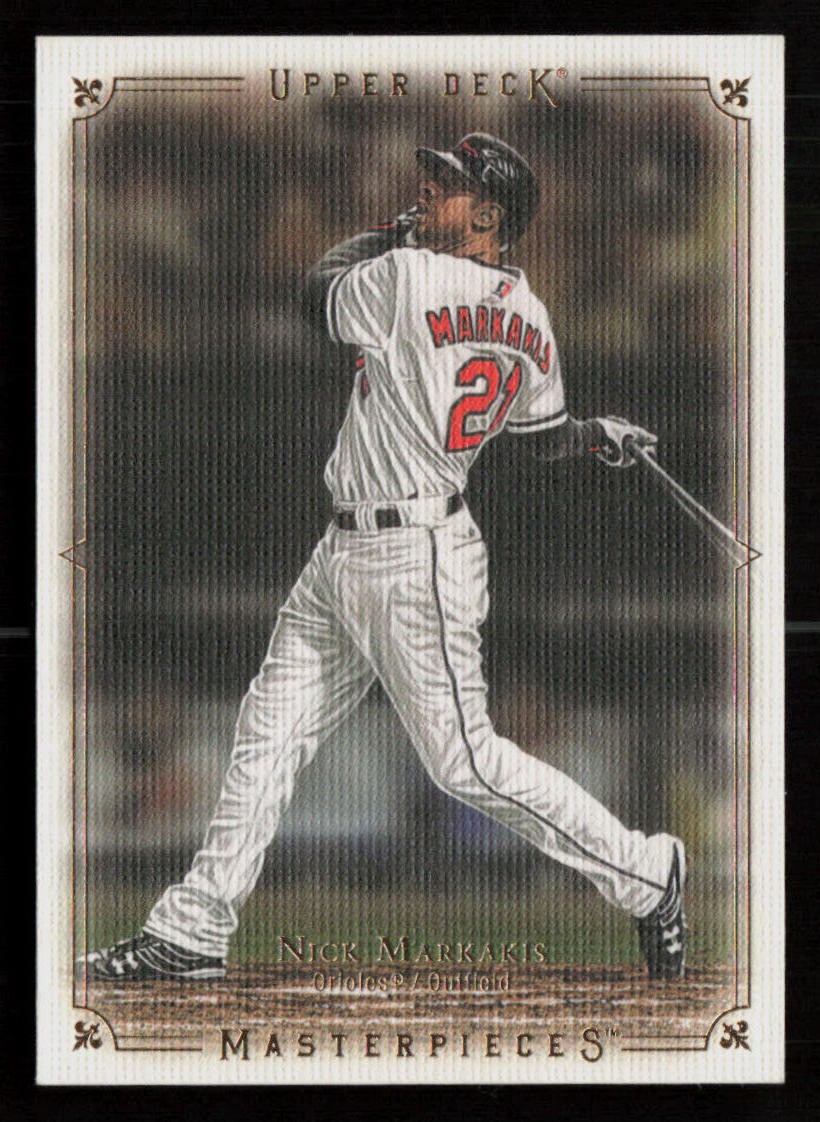 Nick Markakis 2008 Upper Deck Masterpieces #10 Baltimore Orioles Baseball Card
