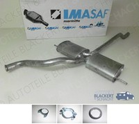 Imasaf Auspuff Mitteltopf+Anbauteile FüR Audi 80+Avant 2.0 E 16V+2.3 E B4 91-96