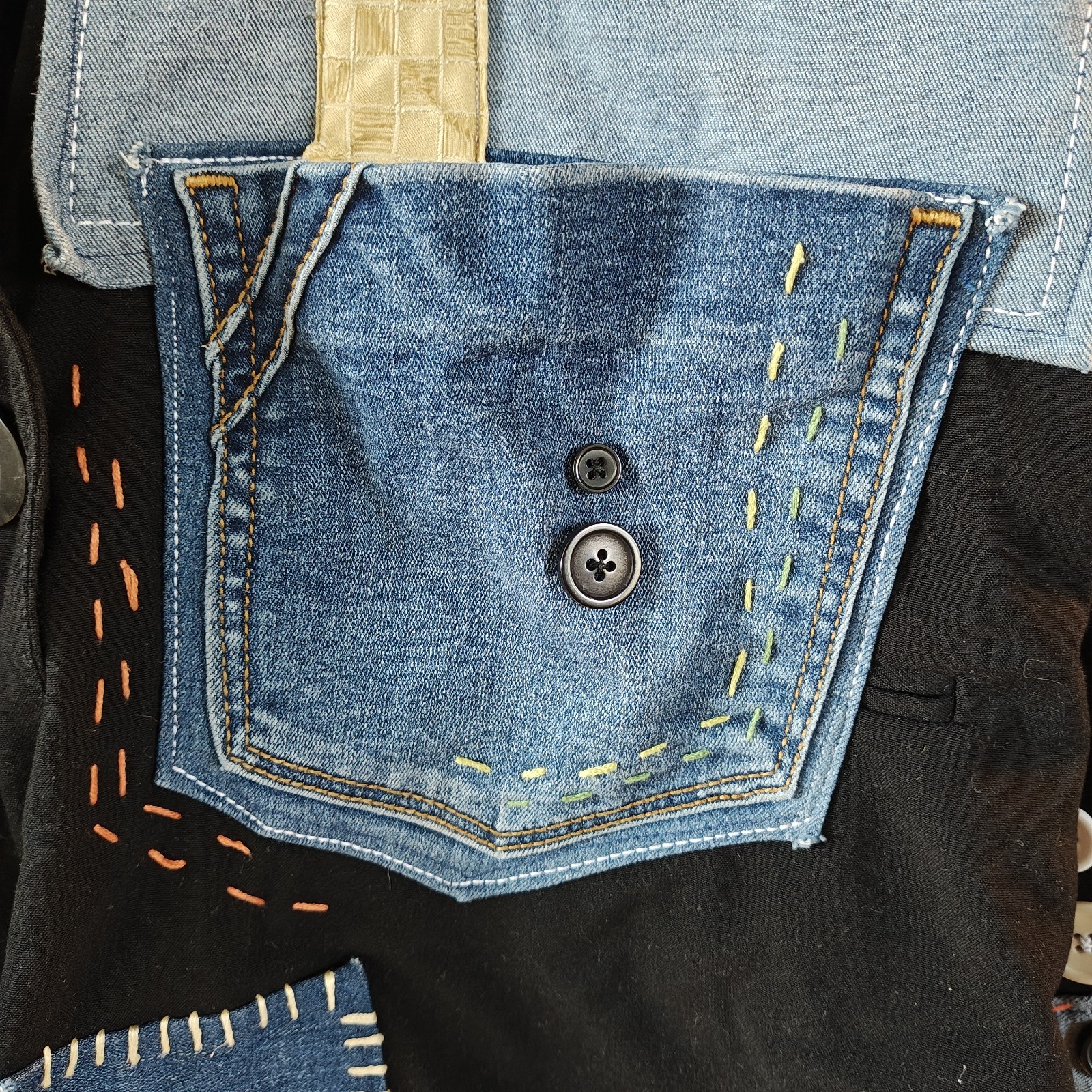 Briggs Unique Patchwork Jacket, Women's Size Medi… - image 11