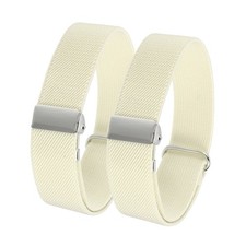 Elastic Sleeve Garter, 2pcs for Man and Women Costume Accessories,White