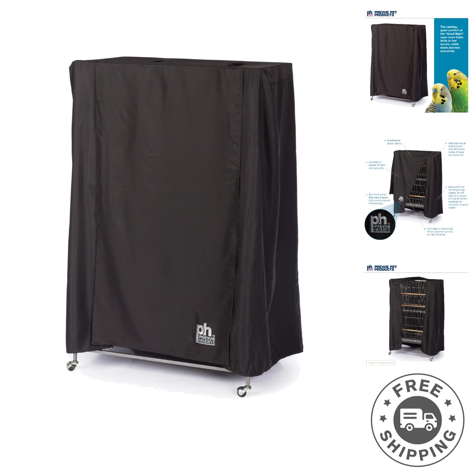Cover - Large, Black Nylon, Cozy & Safe