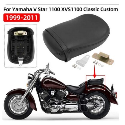 Black Rear Passenger Seat For Yamaha Dragstar V star 1100 XVS1100 