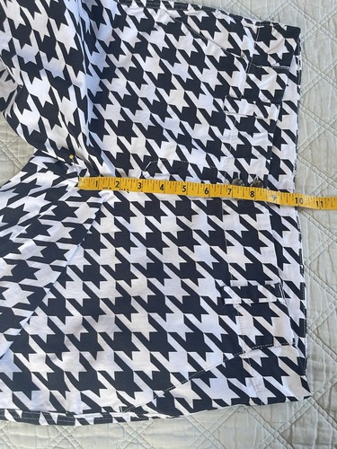 Loudmouth Hahnentrittmuster Bermuda Golfshorts Damengröße 6 schwarz weiß - Bild 14 von 15