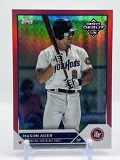 2023 Toppps Pro Debut Mason Auer RED Foil #’ed /10 Tampa Bay Rays PD-51