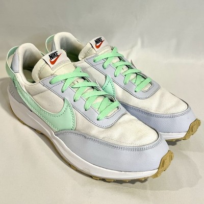 Nike Waffle Debut Men's Casual Shoes Sneaker White & Mint US Men s Size 12