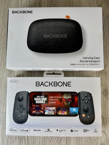 Backbone One 2nd Gen BB-51-P-BR For iPhone 15/16 & Android W/USB C Black & Case