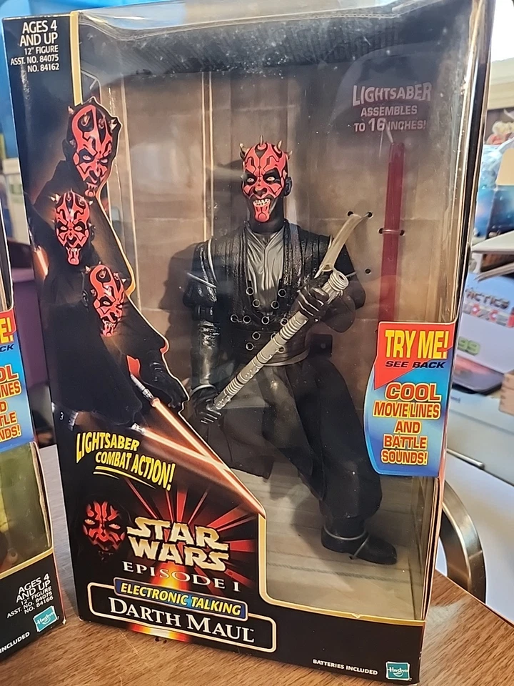 Star Wars Episodio I Darth Maul & Jar Jar Binks 12" Lote de figuras 1999 Hasbro Nuevo en caja Foto 2 de 4