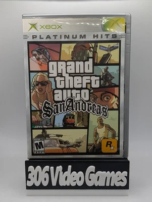 Grand Theft Auto San Andreas Platinum Hits Microsoft Xbox Game CIB - Image 1 of 4