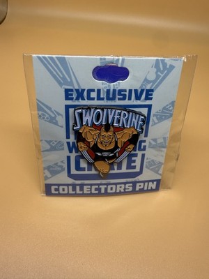 Swolverine Exclusive Wrestling Crate Collectors Pin New Cartoon Strongman Gift