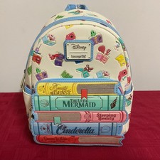 Image of LOUNGEFLY DISNEY PRINCESS BOOKS CLASSICS MINI BACKPACK NWT!!! 📚