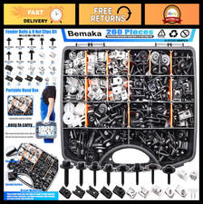 260Pcs Automotive Body Clips  U-Nut Fasteners Kit, 21 Sizes for Cars, Bumper 