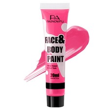 PASNOWFU Pink Face Paint -Water Based Body Paint for Halloween Highly Pigme...