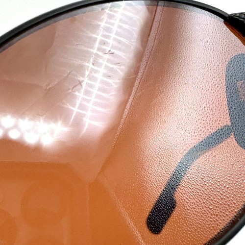 Foster Grant Ironman Triathlon Sunglasses Designer Oval Black Metal Frame Orange - Picture 10 of 12