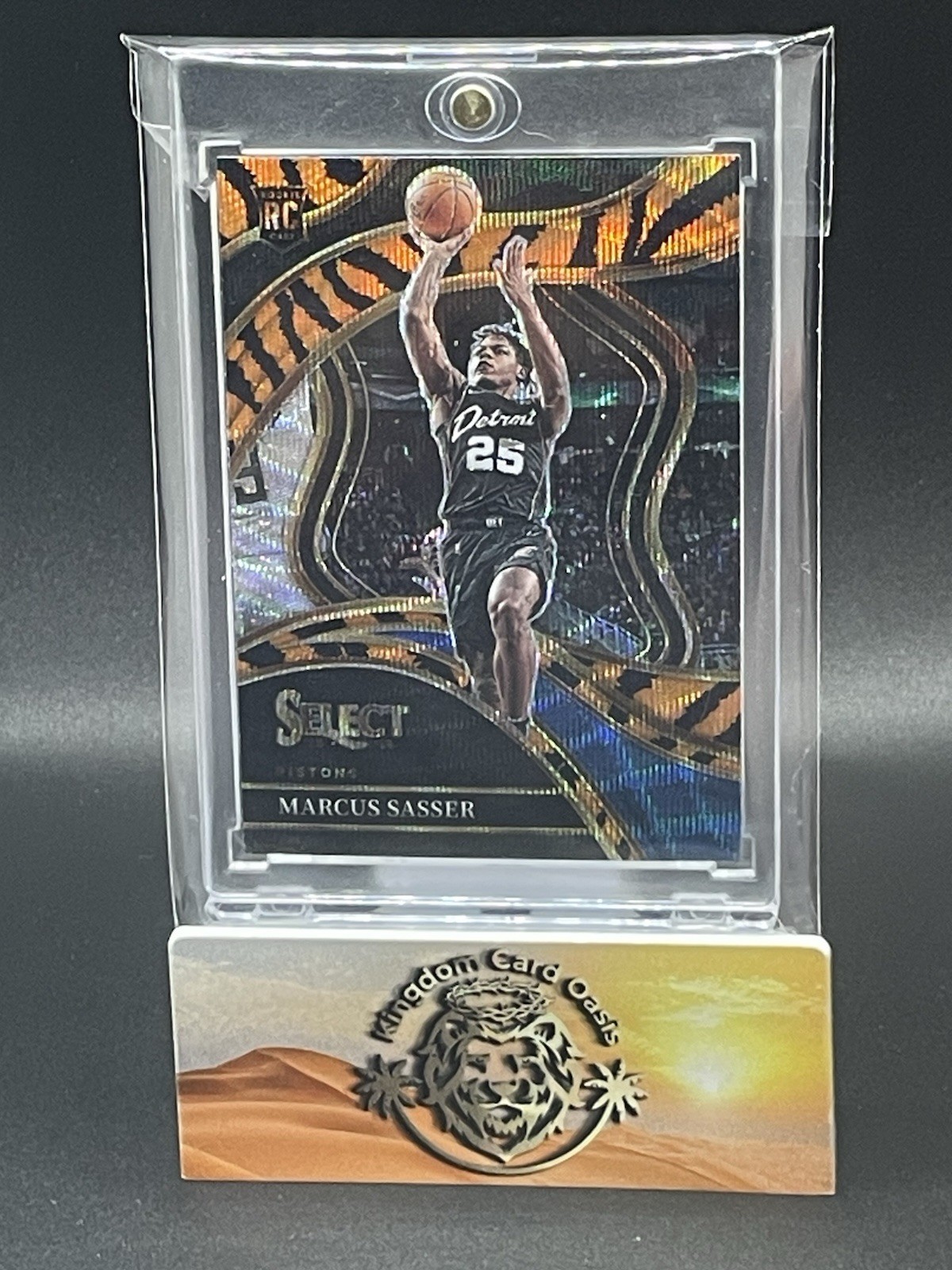2023-24 Panini Select - Courtside Marcus Sasser #292 Tiger Stripes Prizm RC SSP