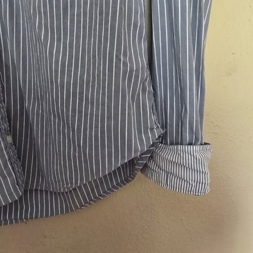 Abercrombie & Fitch Damen blau mit weißen Streifen Knopfleiste Small - Bild 3 von 6