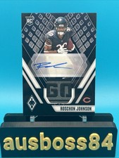 2023 Panini Phoenix - Roschon Johnson Rookie LAUNDRY TAG PATCH AUTO /5 BEARS RC