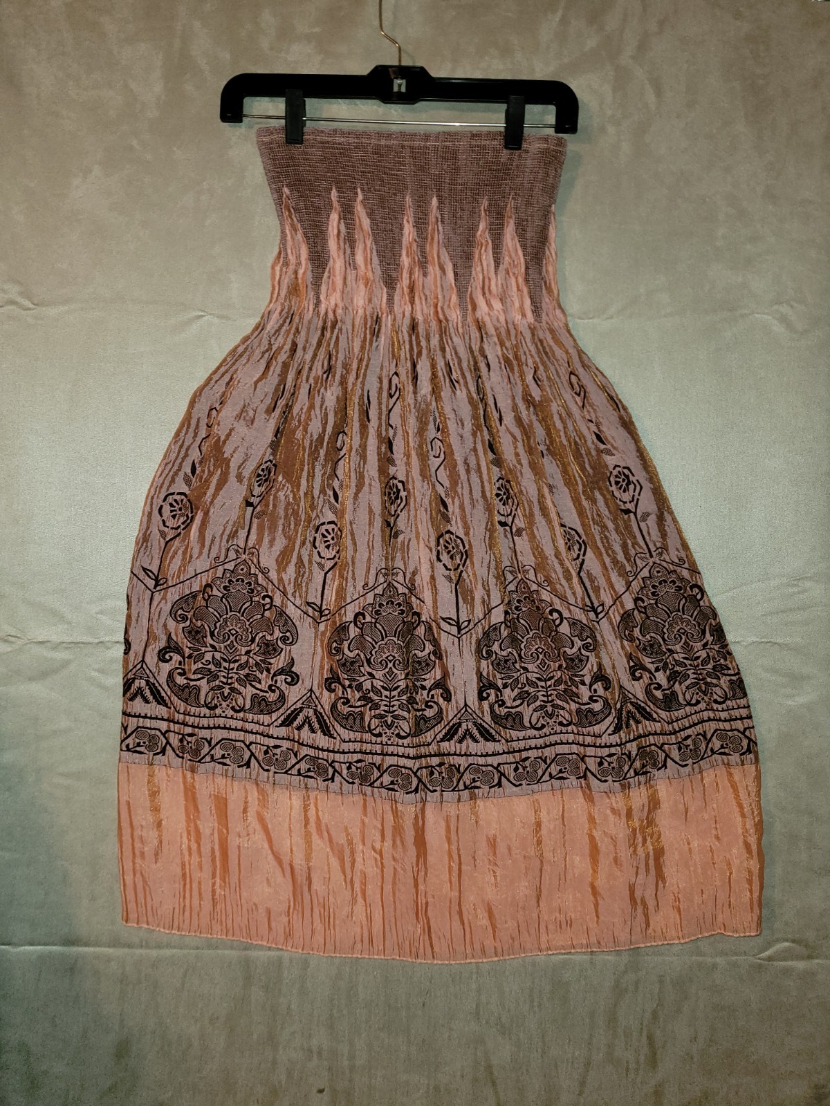 Bohemian Sundress dress or convertible skirt Women's. One Size Fits Most-image
