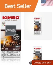 Single Serve Espresso Intenso Capsules - Rich Dark Roast with Chocolate, 10 Pack