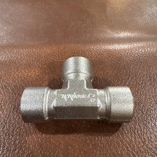 1- Swagelok Stainless Steel Pipe Tee Fitting 316 4ET, 1/2" Female NPT, SS-4-T