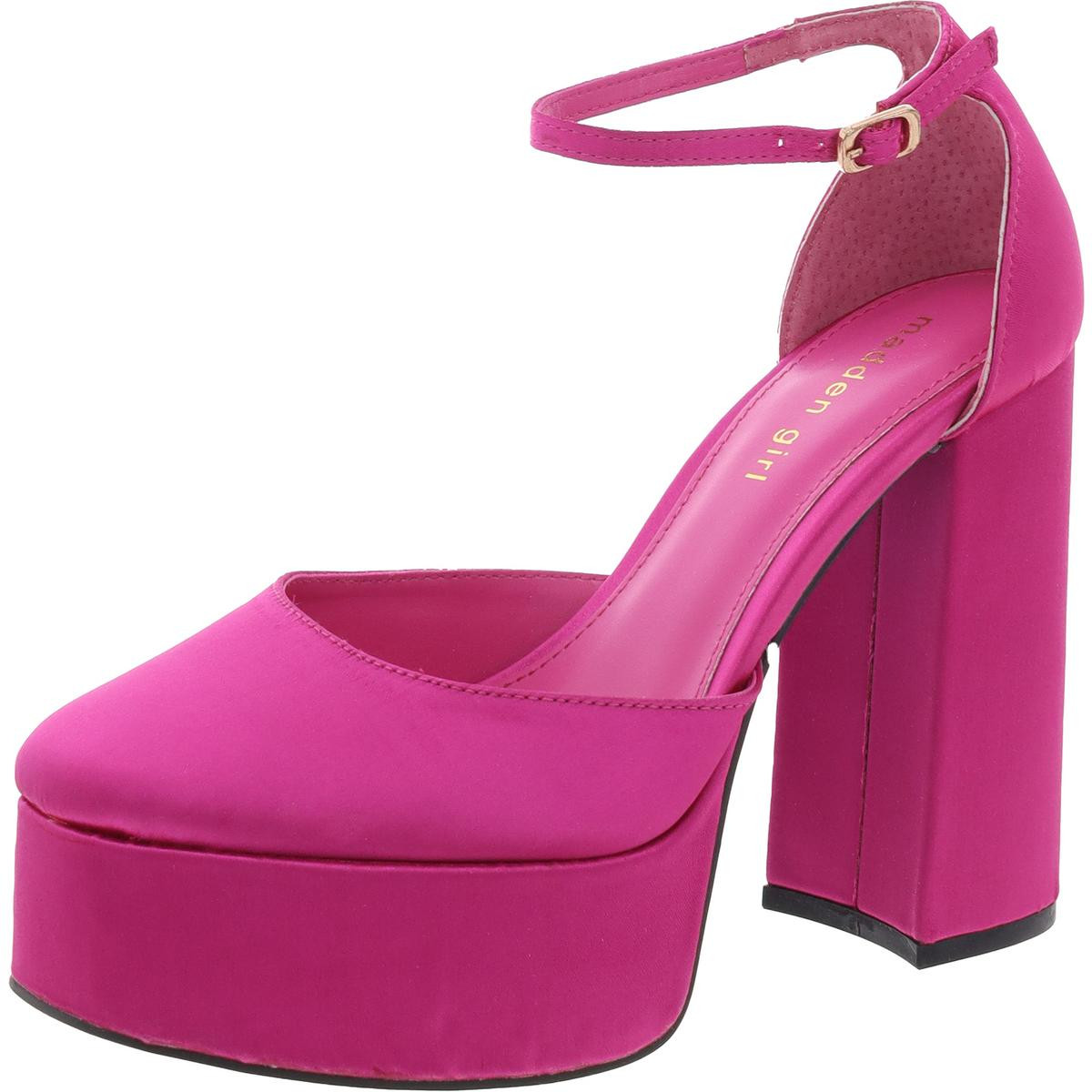 Женские туфли на платформе Madden Girl розового цвета Dion на каблуках 6,5 см (B, M) BHFO 6996