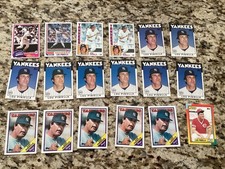 Lou Piniella New York Yankees Card Lot Topps Baseball Cards OLD Mariners Reds