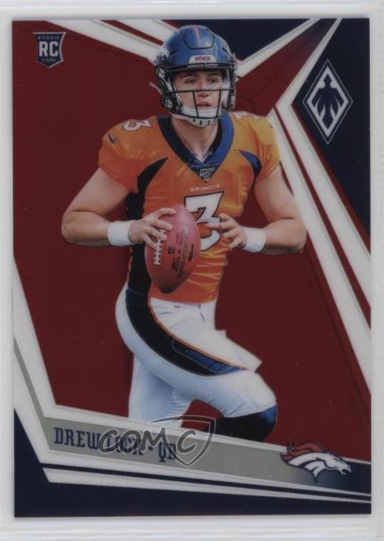 2019 Panini Phoenix Rookies Red 125/299 Drew Lock #104 Rookie RC 1m22