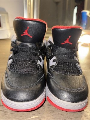 Nike Air Jordan 4 Retro Bred Reimagined Toddler Size 9C TD BQ7670