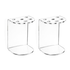 2 Pack Scissor Rack 6 Hole Acrylic Display Stands For Salon Tool Organization