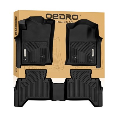OEDRO Floor Mats Fit for Toyota Tacoma Double Cab 2005-2015, TPE All Weather ...