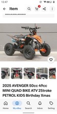 Toxic 50cc Kids Mini Quad Bike - Red