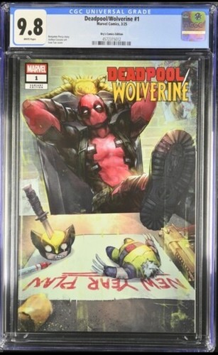 Deadpool Wolverine #1 - CGC 9.8 - 2025 Ivan Tao Variant Bry's Comics 1/1500