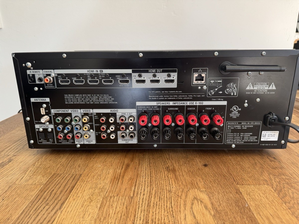 Sony STR-DN1050 7.2 Channel Home Theater AV Receiver - Black