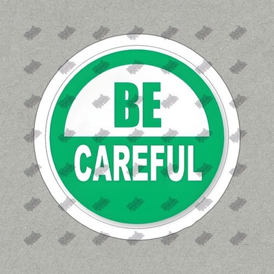 Be Careful Vinyl Sticker Decal Safety Awareness, Home Decor, Laptop, #267342