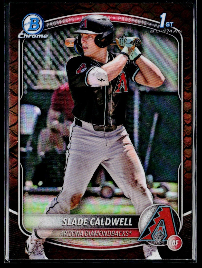 Slade Caldwell 2025 Bowman - Chrome Prospects Reptilian Refractor #BCP-21