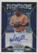 2019 Panini Prizm Rookie Navy Blue Kaleidoscope 32/35 Framber Valdez Auto 0c6