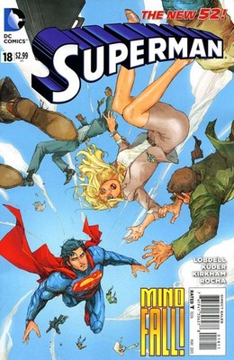 Superman (3rd Series) #18 FN; DC | New 52 Scott Lobdell Falling - w/Bag+Board