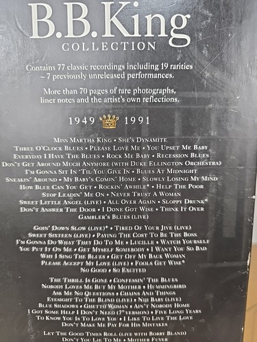 B.B. King of the Blues 4 CD/70 Page Book BOX SET Corner Wear Box Mint CDs GUC - Picture 14 of 24