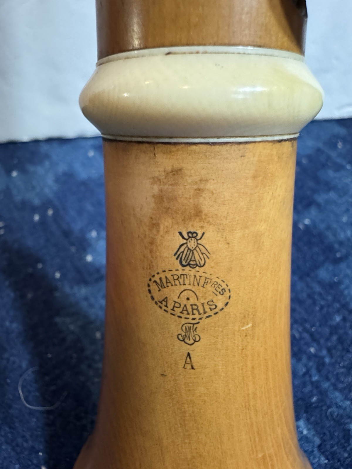 Antique 1878-1882 MARTIN Freres A PARIS Boxwood Clarinet A 13 Key For Parts Only