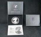 2021-S Proof $1 Type 2 American Silver Eagle Box, OGP & COA