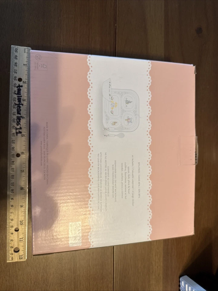 NEW Pottery Barn Kids LoveShackFancy Easter Nursery Baby Feeding Set - Image 3 of 4