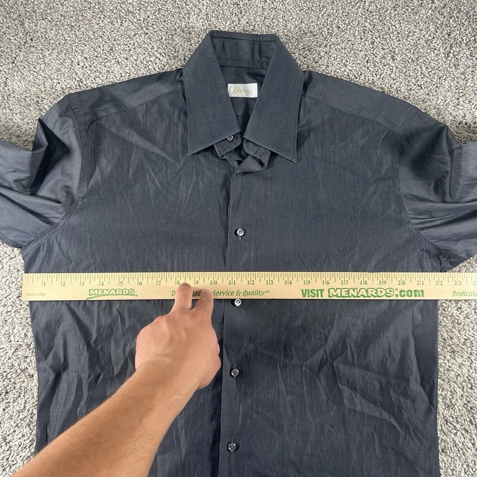 Brioni Abito Camicia Uomo 16 41 Lucido Regular Fit Made in Italy Designer di Classe - Immagine 4 di 4