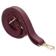 Leather Purse Strap Replacement Crossbody, Adjustable Bag Strap, Burgundy