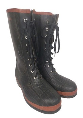 Harvik Caulk Boots Logging Spiked Forestry Lace Up Rubber  display picture 1