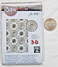 Sizzix texture fades mini embossing folder 3D Tim Holtz medallion kaleidoscope