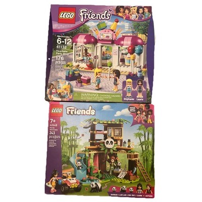 LEGO FRIENDS: Heartlake Party Shop 41132, Panda Sanctuary 42648 New in Box 
