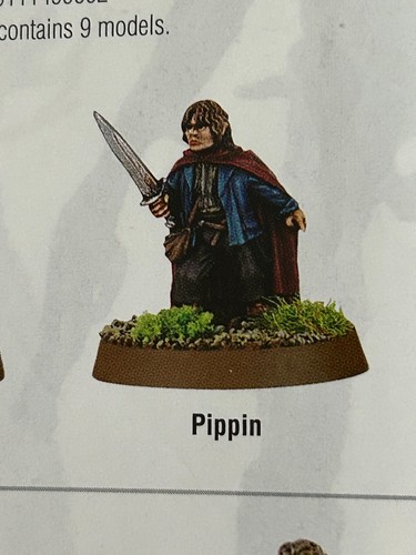 Warhammer Classic METAL Pippin Fellowship of the Ring Lord of the Rings OOP